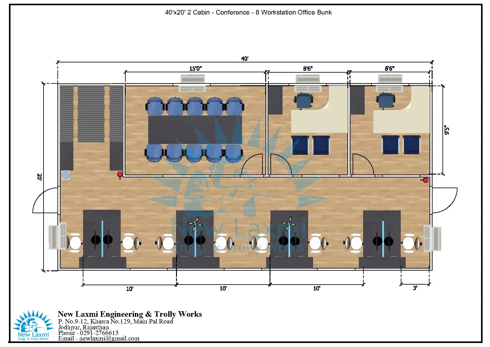 Office Cabin Layout
